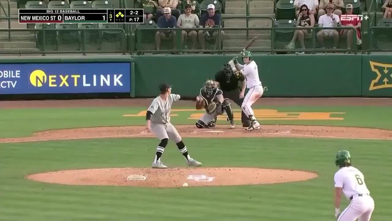 College baseball action during Big 12 play